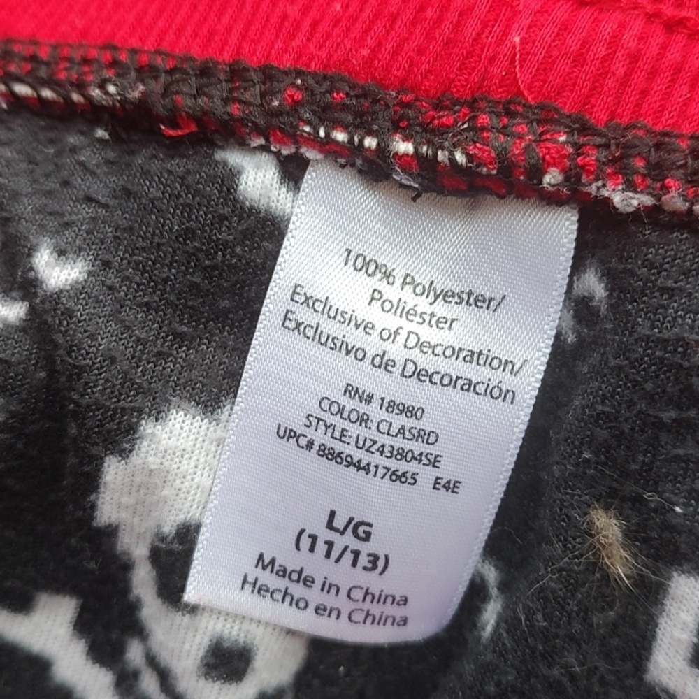 Skull,Pj  Pants with Red Waistband - Picture 9 of 9